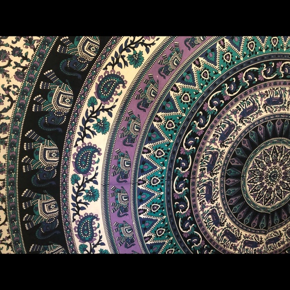 Hippie Elephant Tapestry - Picture 1 of 3